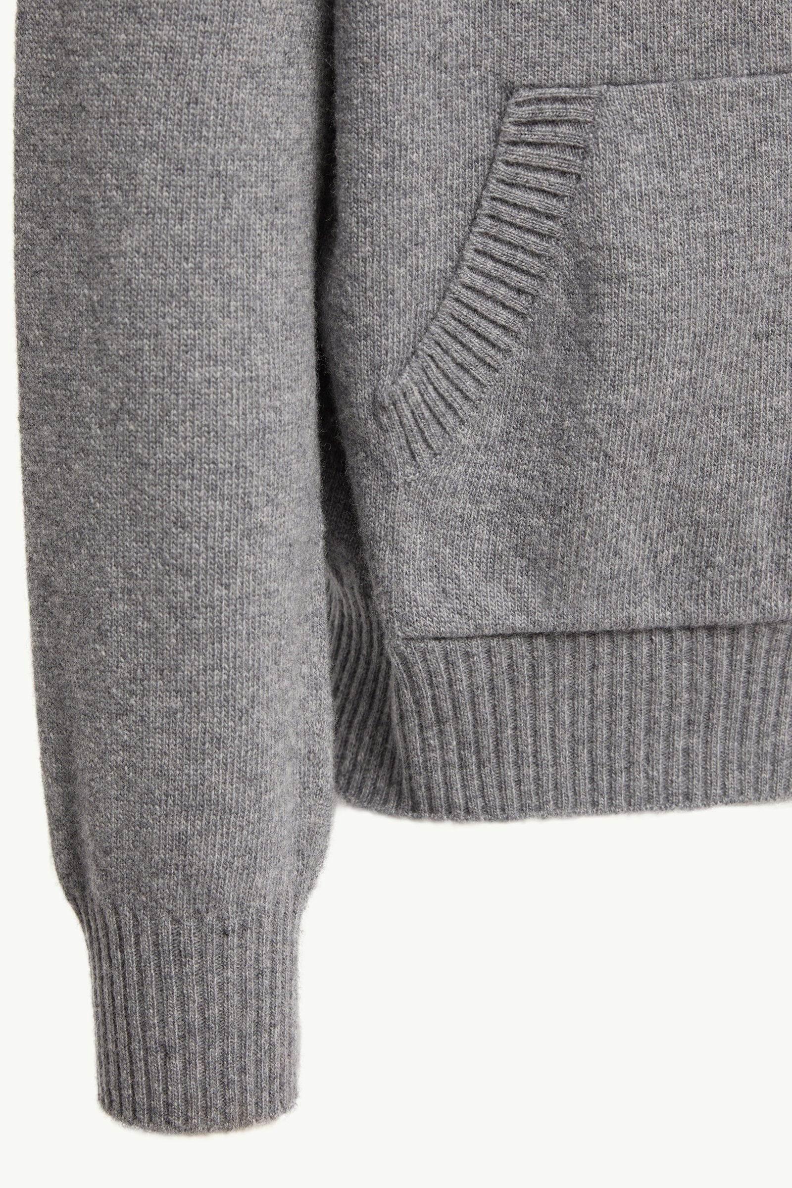 Wool & Cashmere Zip-Up Hooded Cardigan - 图片 5