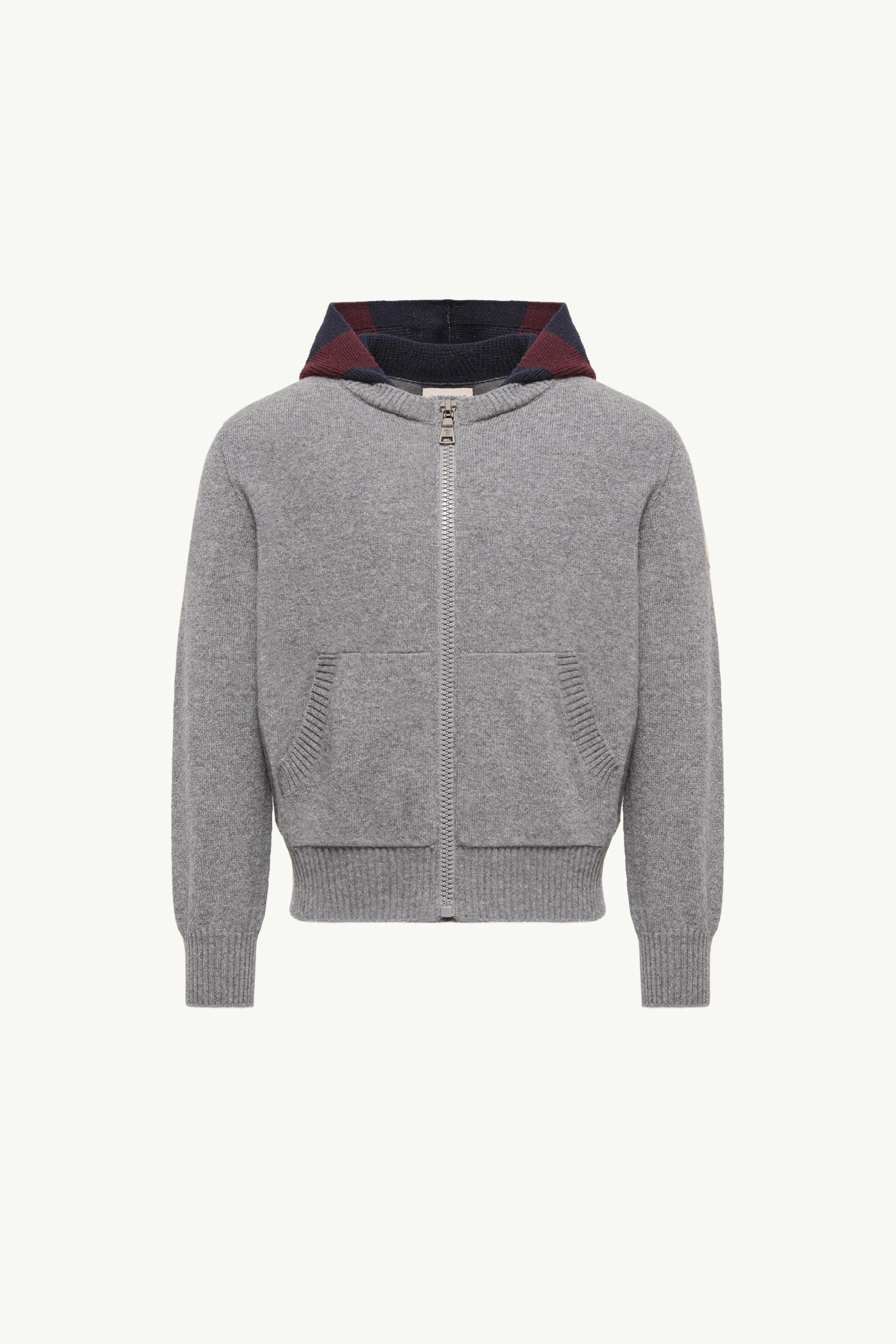 Wool & Cashmere Zip-Up Hooded Cardigan