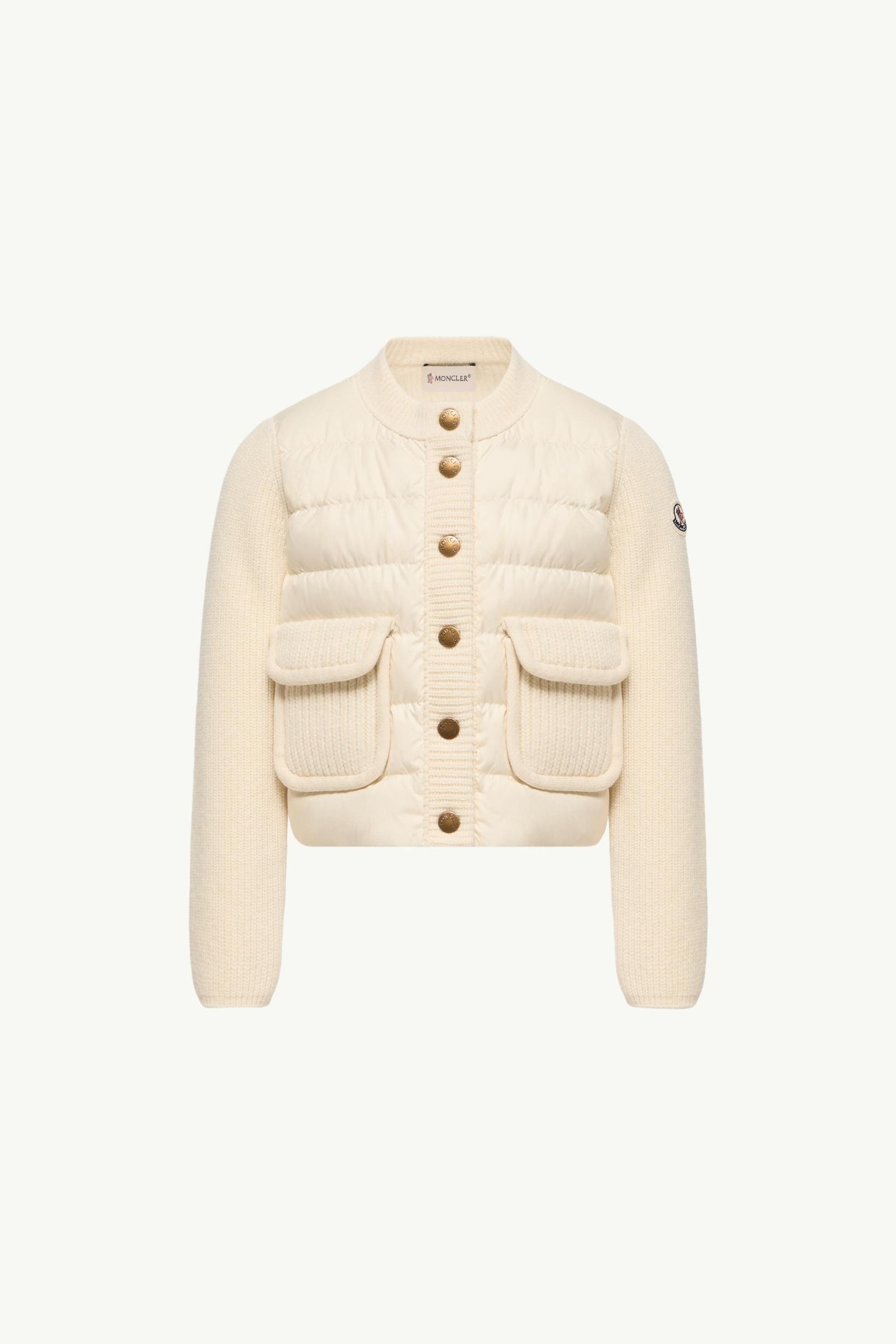 Wool & Cashmere Padded Cardigan