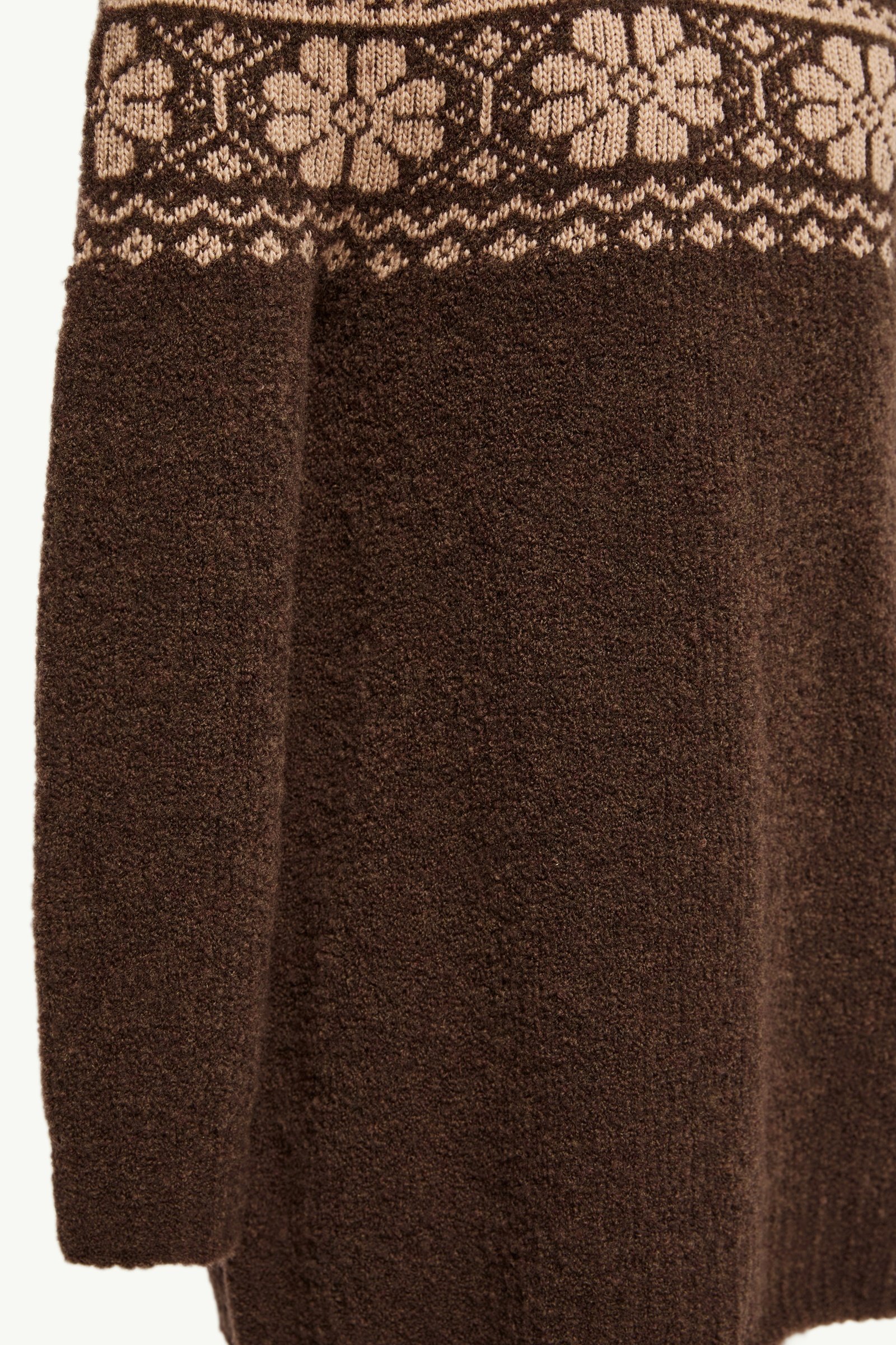 Geometric Jacquard Jumper Dress - 图片 5