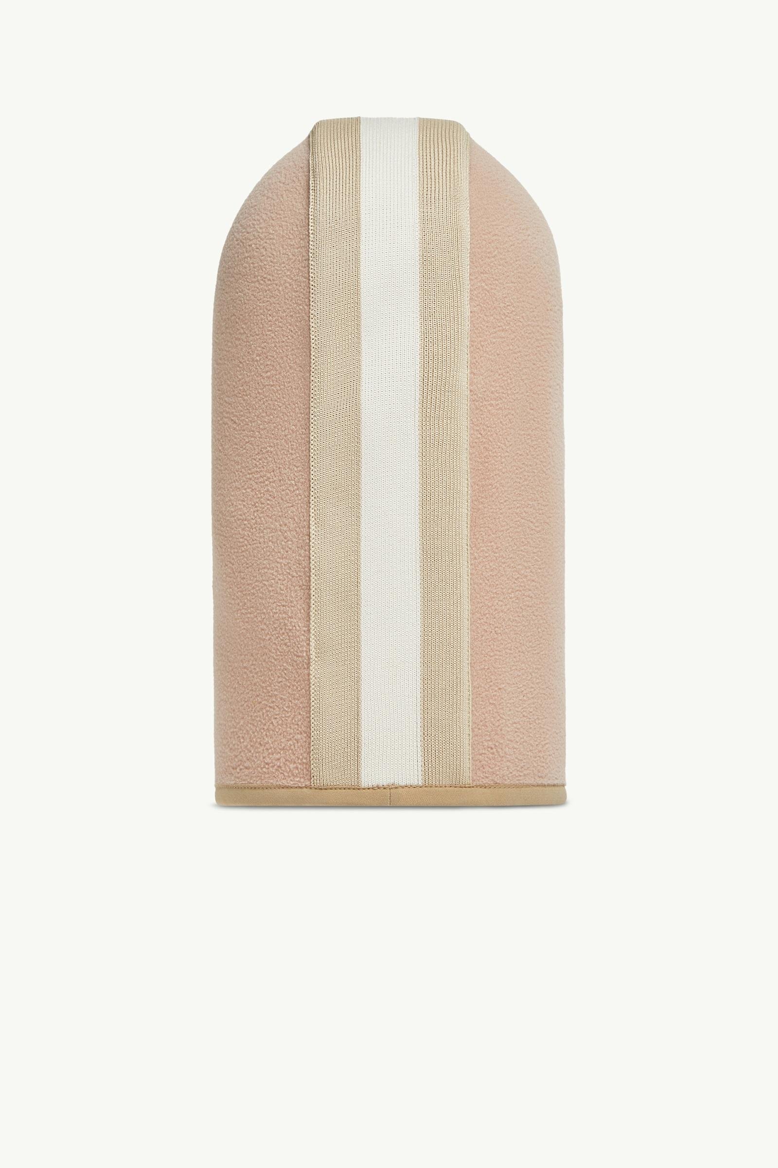 Striped Trim Fleece Balaclava - 图片 3