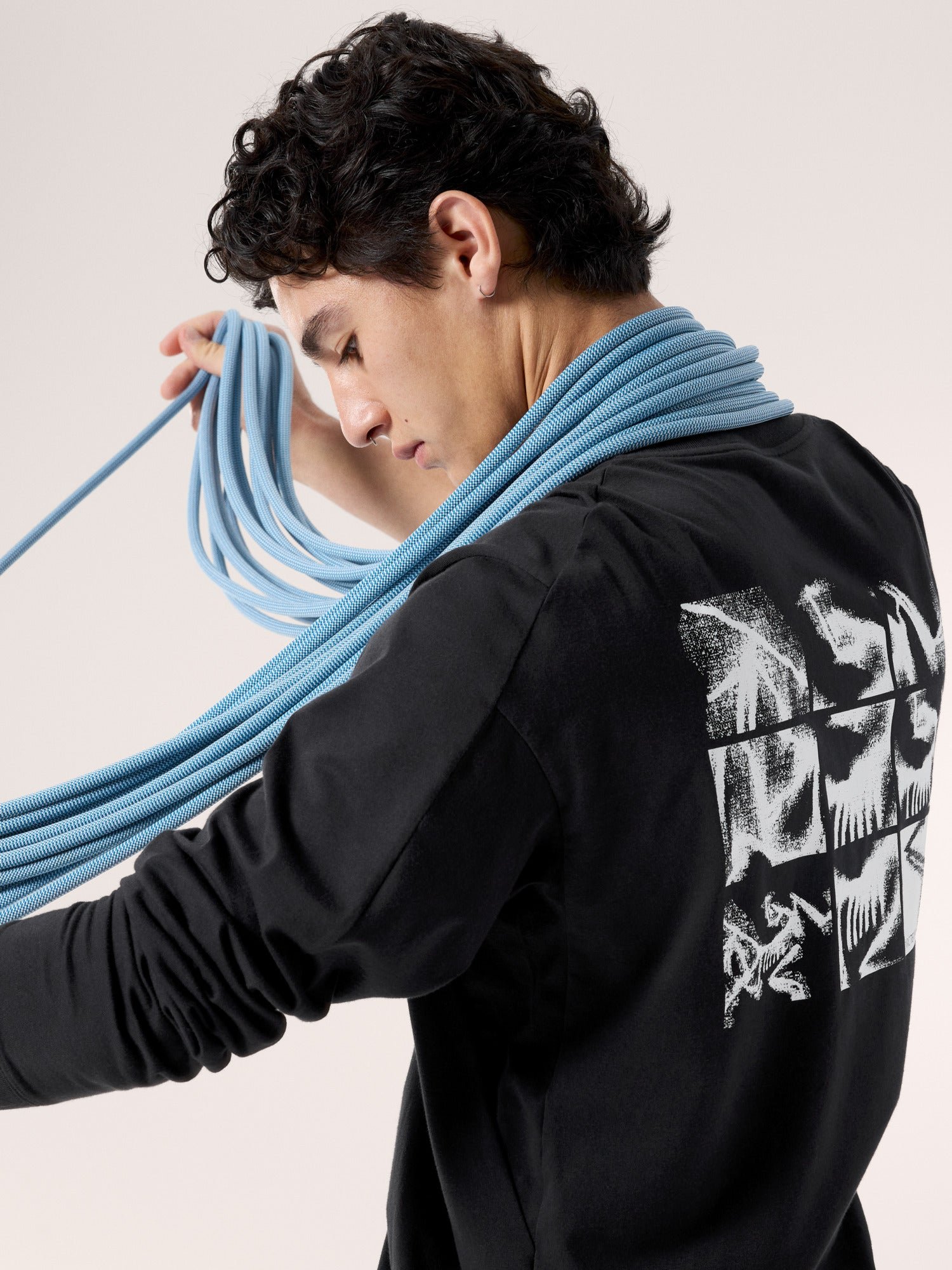 Alternative view of Kragg SL Cotton Bird Tile Shirt LS Men's