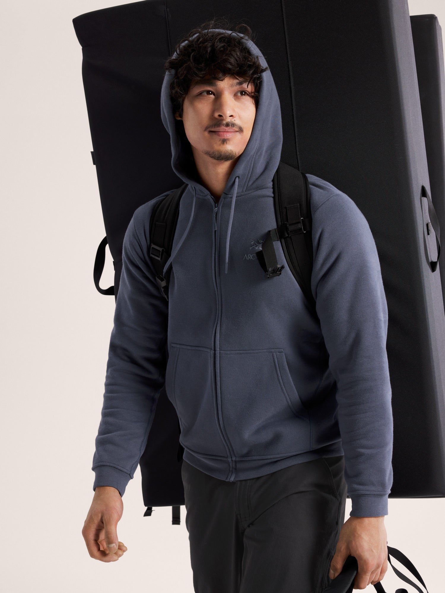 Alternative view of Emblem Fleece Full Zip Hoody Men's