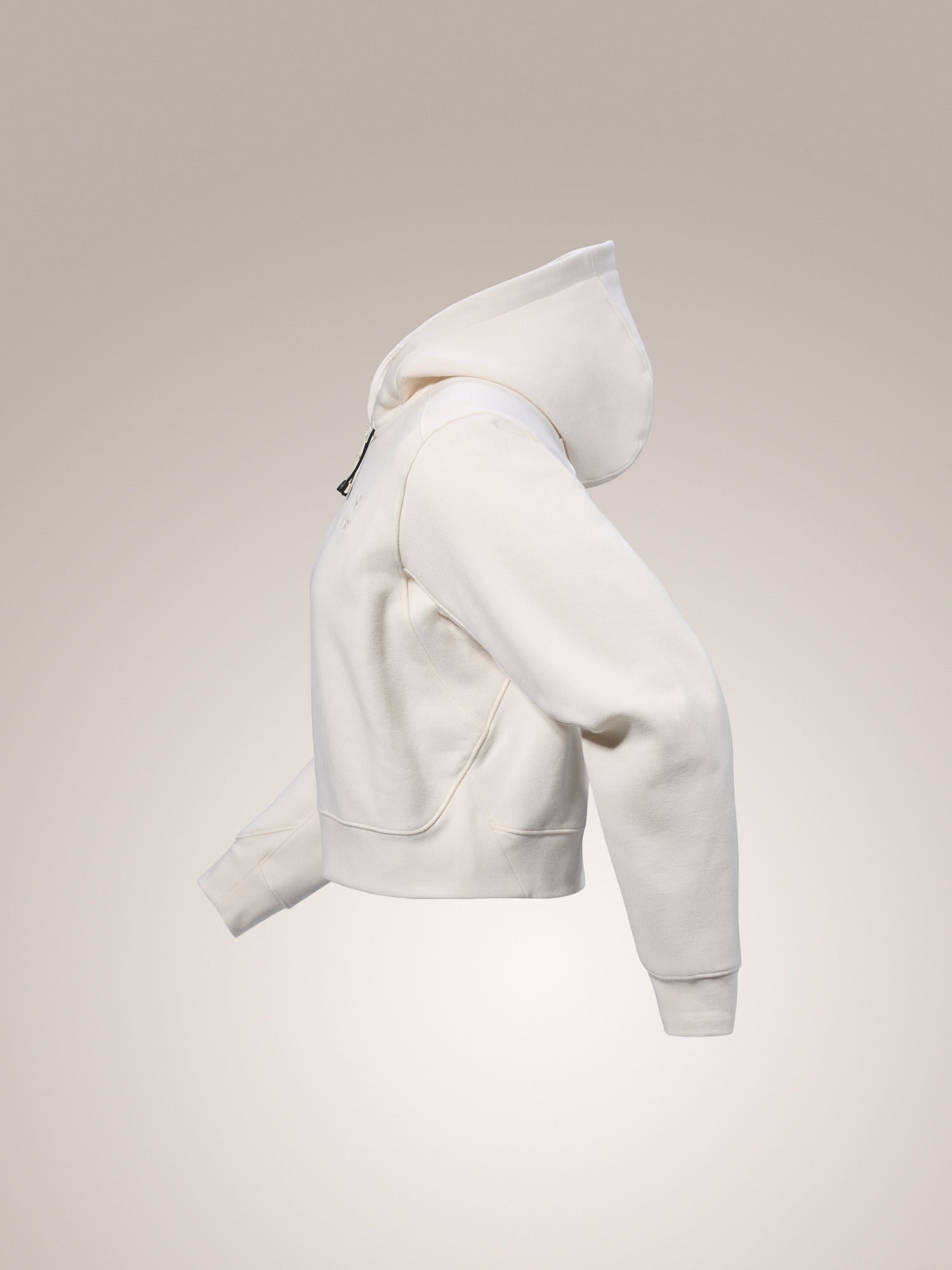 Emblem Fleece Full Zip Crop Hoody Women's - 图片 8