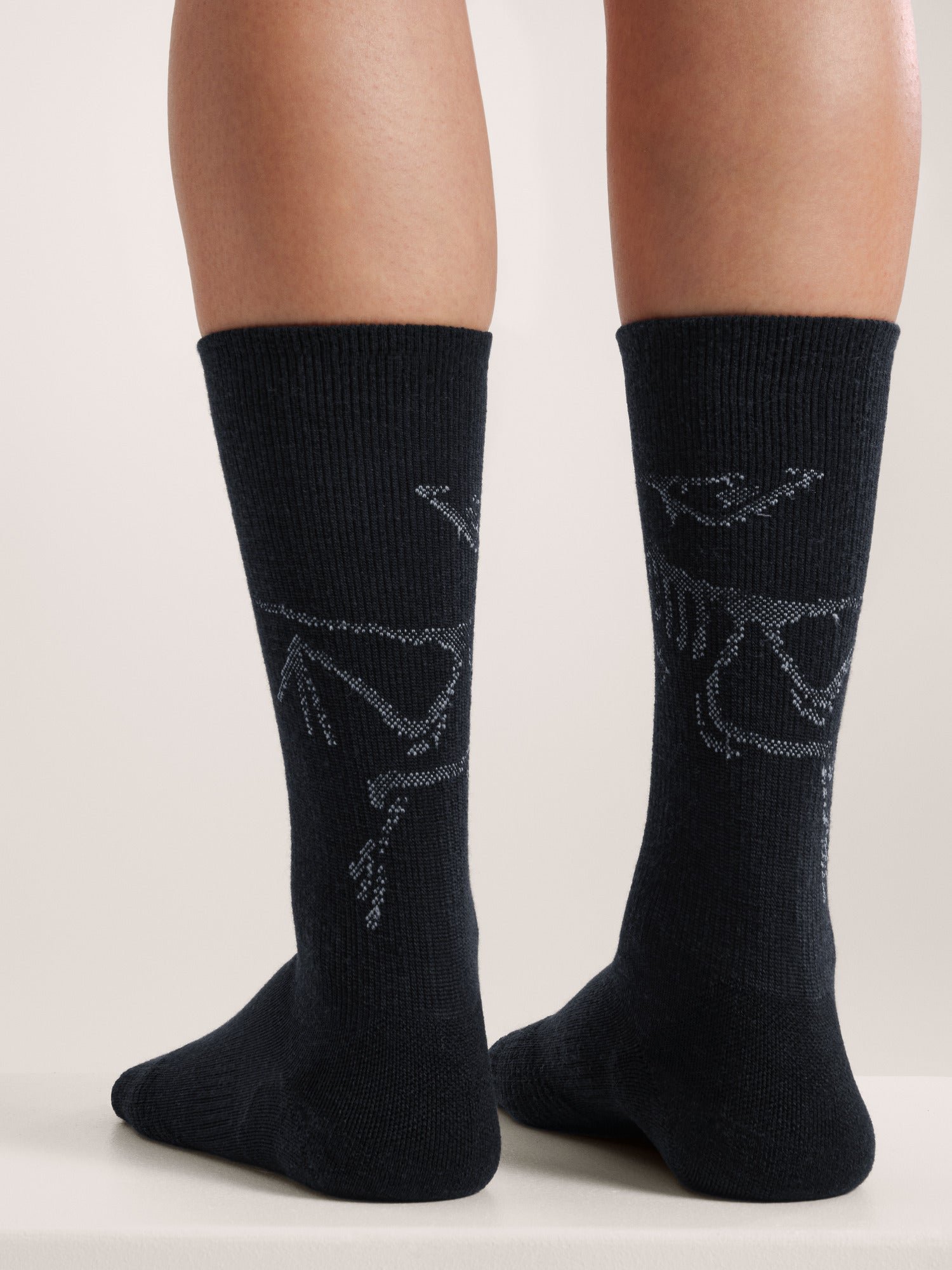 Alternative view of Merino Wool Mid Bird Sock